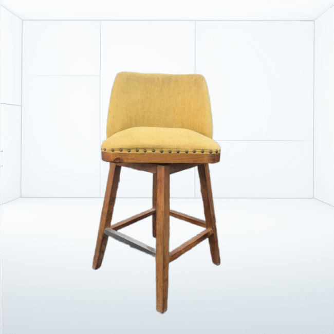 chaise fauteuil Tabouret  en jaune confortable – Image 5